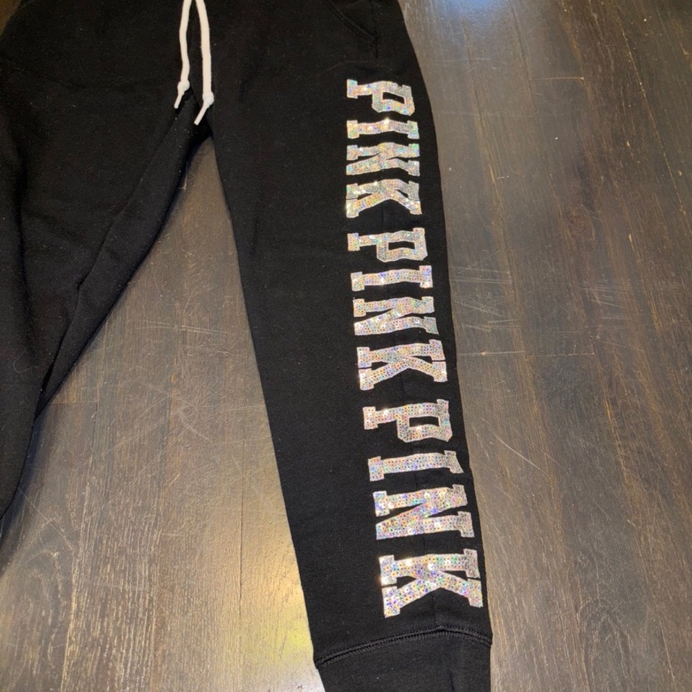PINK bling joggers
